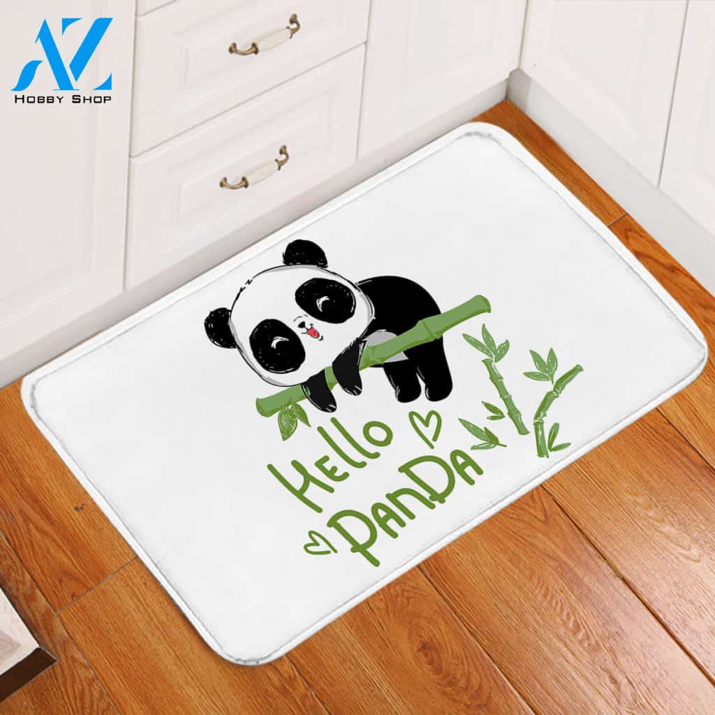 Hanging Panda Door Mat
