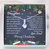 To My Daughter | Merry Christmas |  Alluring Beauty Necklace