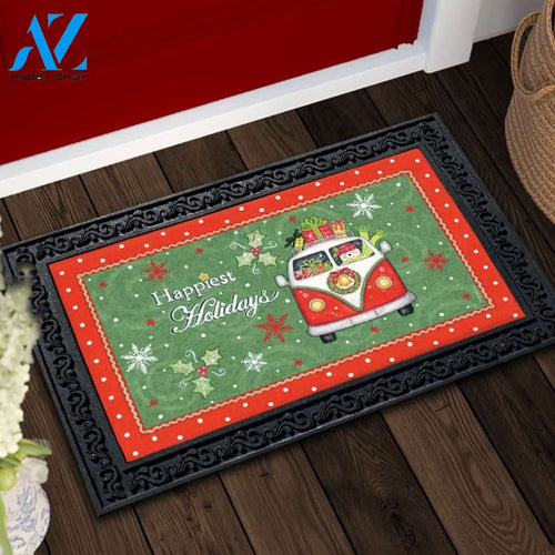 Happiest Holidays Camper Van Doormat - 18" x 30"