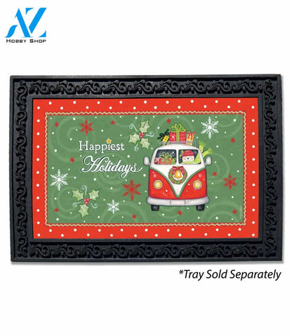 Happiest Holidays Camper Van Doormat - 18" x 30"