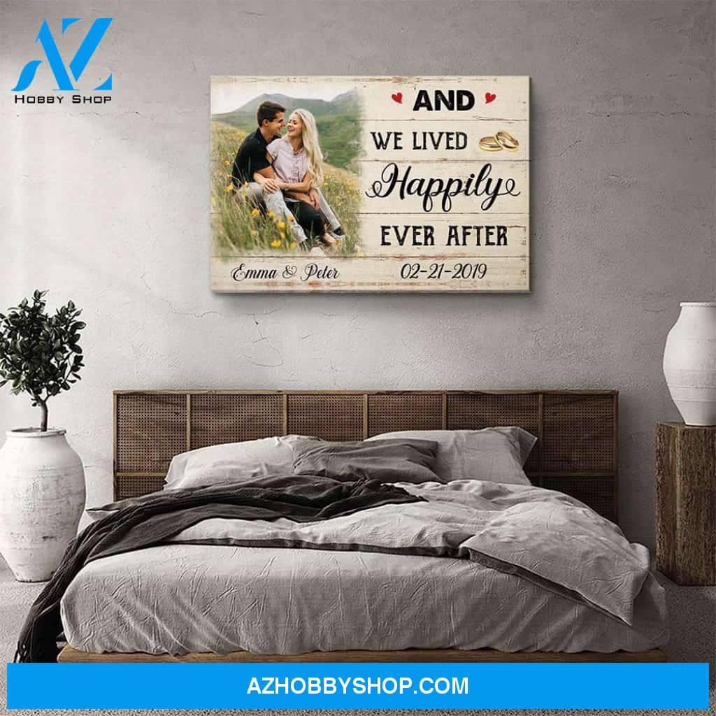 Happily Ever After - Personalized Custom Photo Canvas