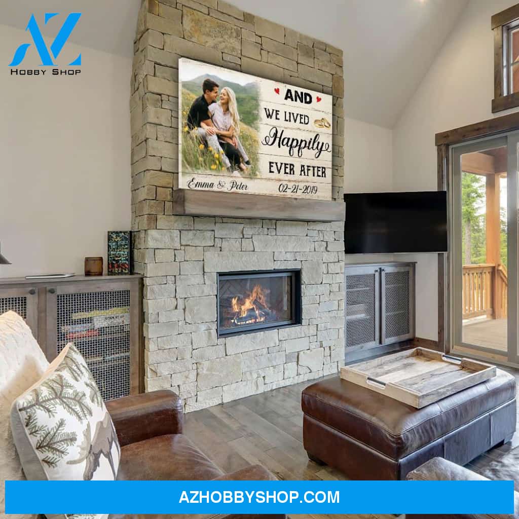 Happily Ever After - Personalized Custom Photo Canvas
