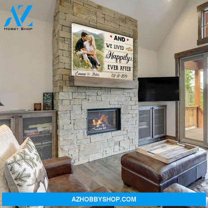 Happily Ever After - Personalized Custom Photo Canvas