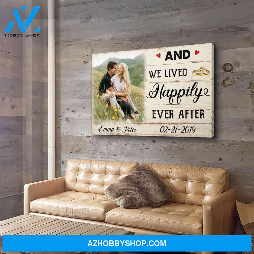 Happily Ever After - Personalized Custom Photo Canvas