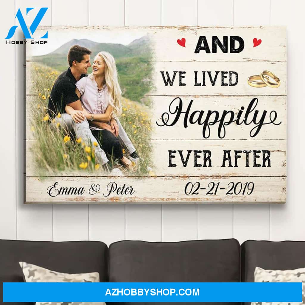 Happily Ever After - Personalized Custom Photo Canvas