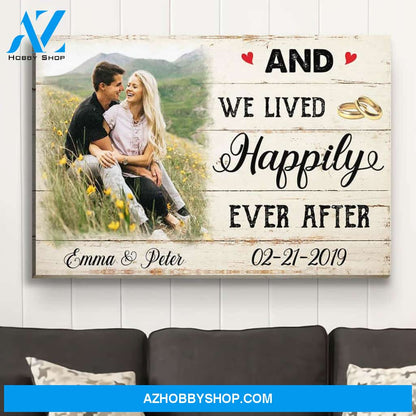 Happily Ever After - Personalized Custom Photo Canvas