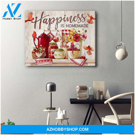 Happiness Cardinal Wall Art Canvas