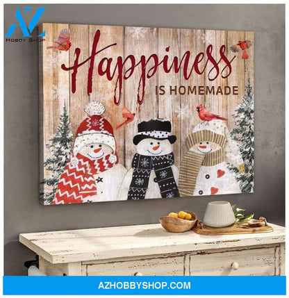 Happiness Cardinal Wall Matte Canvas - Christmas Wall Art