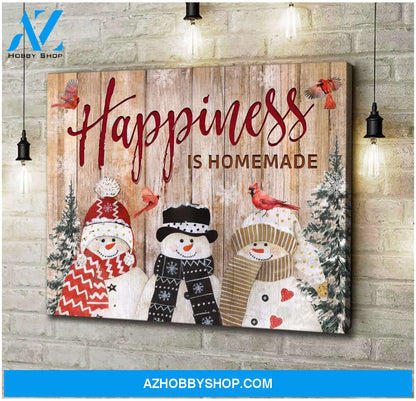 Happiness Cardinal Wall Matte Canvas - Christmas Wall Art