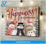 Happiness Cardinal Wall Matte Canvas - Christmas Wall Art