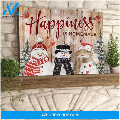 Happiness Cardinal Wall Matte Canvas - Christmas Wall Art