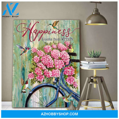 Happiness Hummingbird Canvas Wall Art, Wall Decor Visual Art