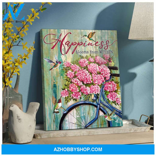 Happiness Hummingbird Canvas Wall Art, Wall Decor Visual Art