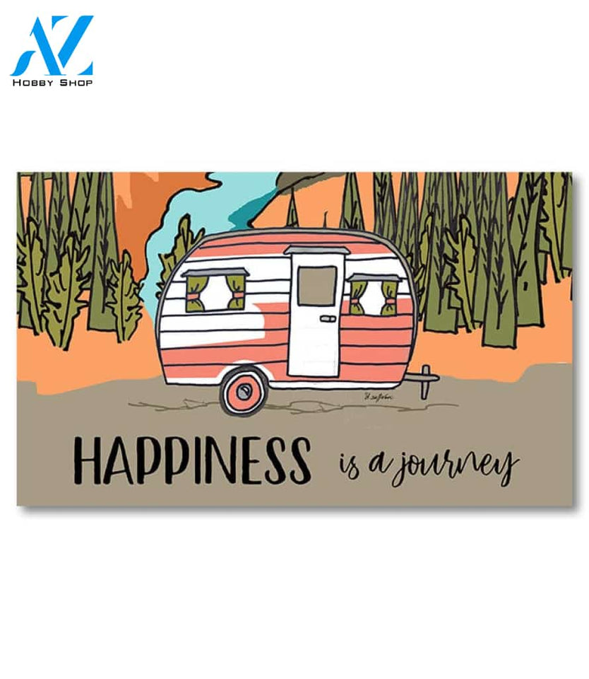 Happiness is a Journey Camper Doormat - 18" x 30"