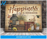 Happiness Is Homemade Hummingbird Wall Art Canvas