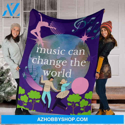 Happiness Music Fleece Blanket