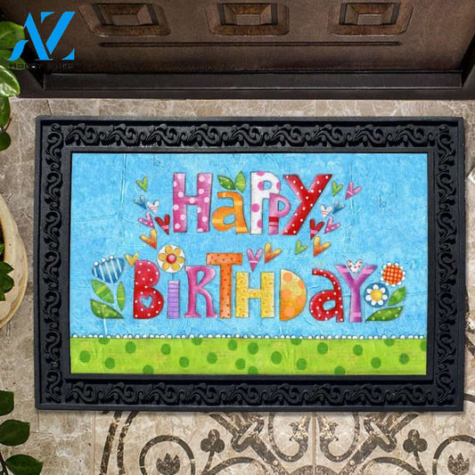 Happy Birthday Doormat - 18" x 30"