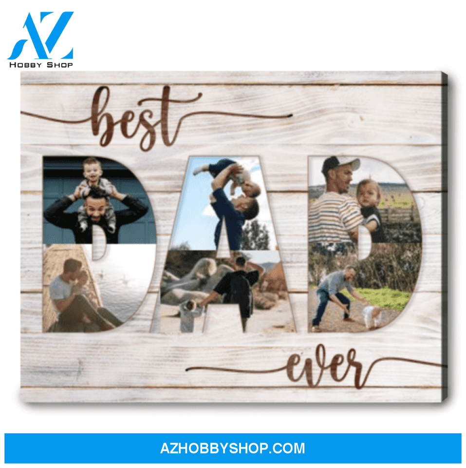 Happy Birthday Gift Ideas For Dad Personalized Photo Collage Canvas