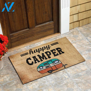 Happy Camper Camping Door Mat Entrance Mat Camping gift  FSD1561