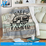 Happy Camper Fleece Blanket