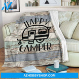 Happy Camper Fleece Blanket