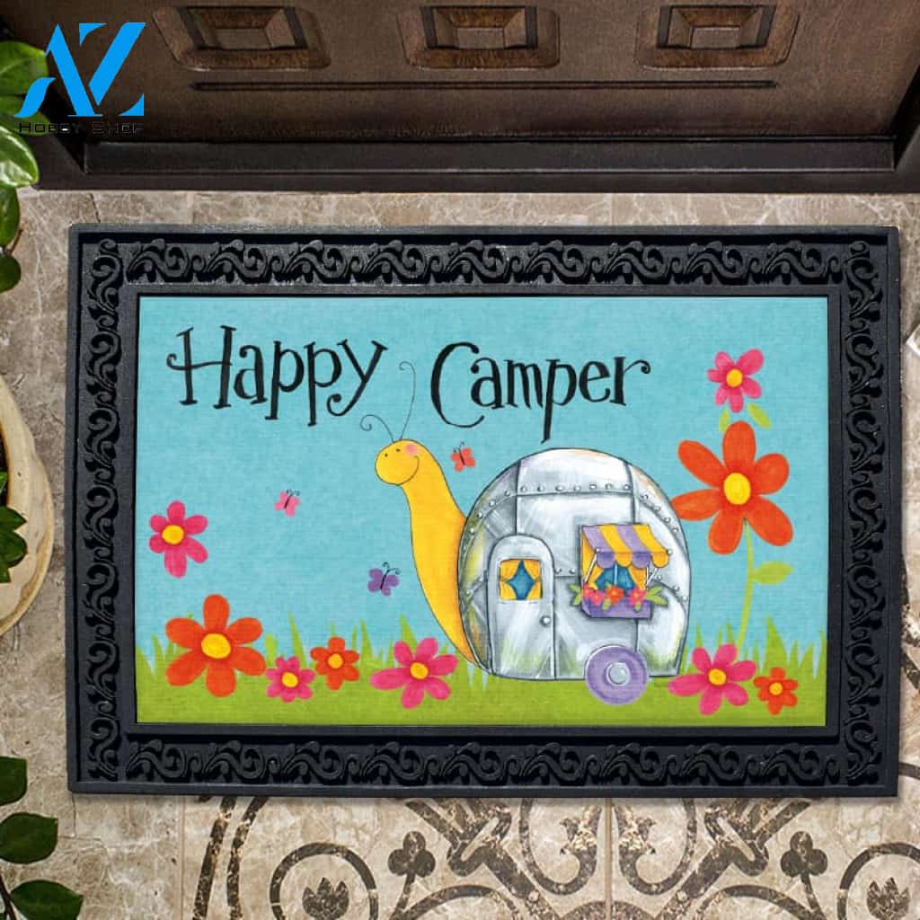 Happy Camper Snail Doormat - 18