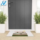 Happy Camper Vehicle Doormat Indoor And Outdoor Mat Entrance Rug Sweet Home Decor Housewarming Gift Gift For Vehicle Lovers Gift for Friend Family Birthday New Home