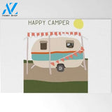 Happy Camper Vehicle Doormat Indoor And Outdoor Mat Entrance Rug Sweet Home Decor Housewarming Gift Gift For Vehicle Lovers Gift for Friend Family Birthday New Home