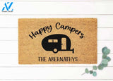 Happy Campers Doormat, Camper Doormat, Camping Decor, Personalized Doormat, Last Name Door Mat, Camping Welcome Mat, Camper Decor, Custom