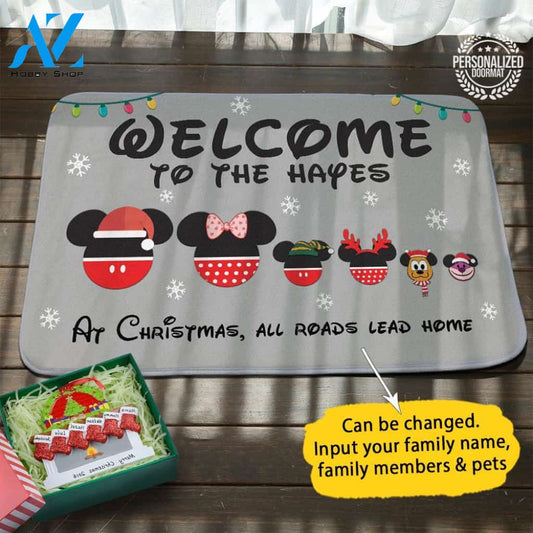Happy Christmas Personalized Doormat
