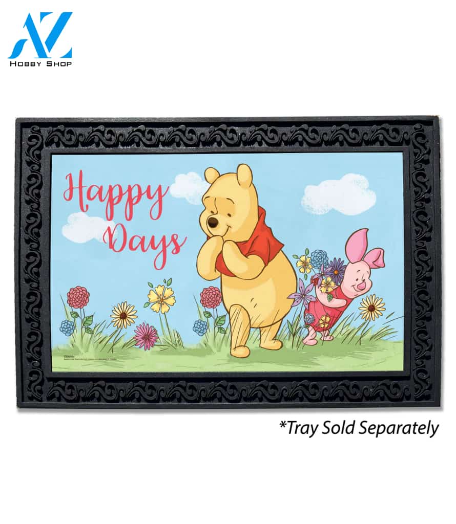 Happy Days Pooh & Piglet Doormat - 18" x 30"