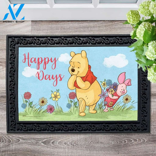 Happy Days Pooh & Piglet Doormat - 18" x 30"