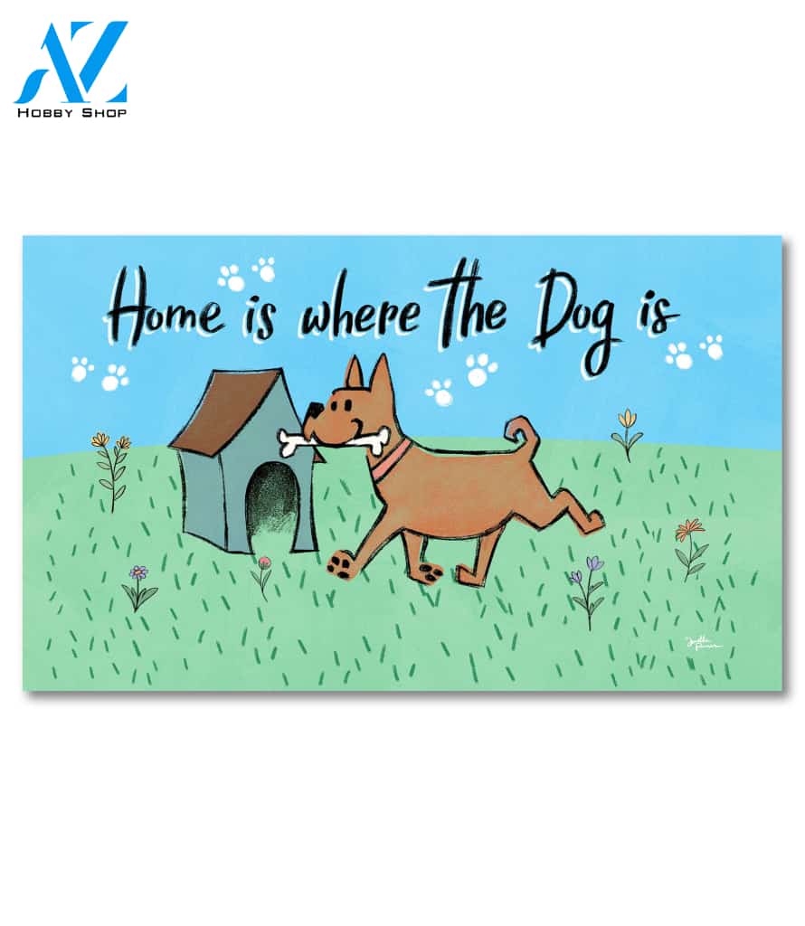 Happy Doghouse Home Doormat - 18" x 30"