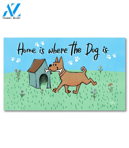 Happy Doghouse Home Doormat - 18" x 30"