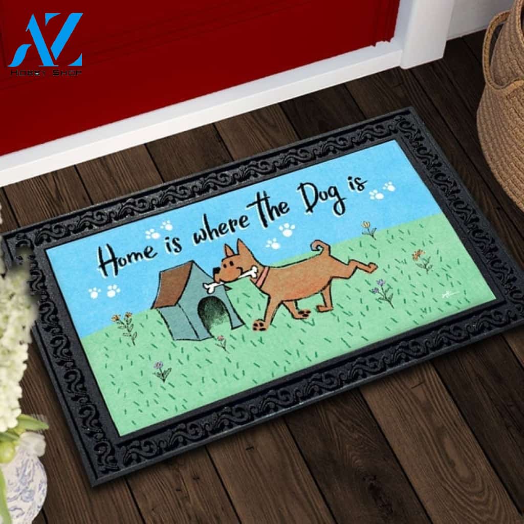 Happy Doghouse Home Doormat - 18" x 30"