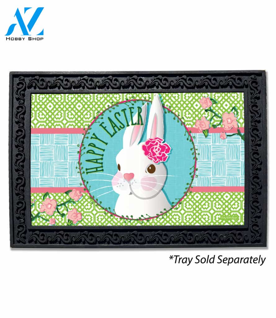Happy Easter Bunny Doormat - 18" x 30"