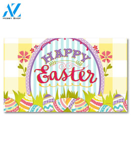 Happy Easter Eggs Doormat - 18" x 30"