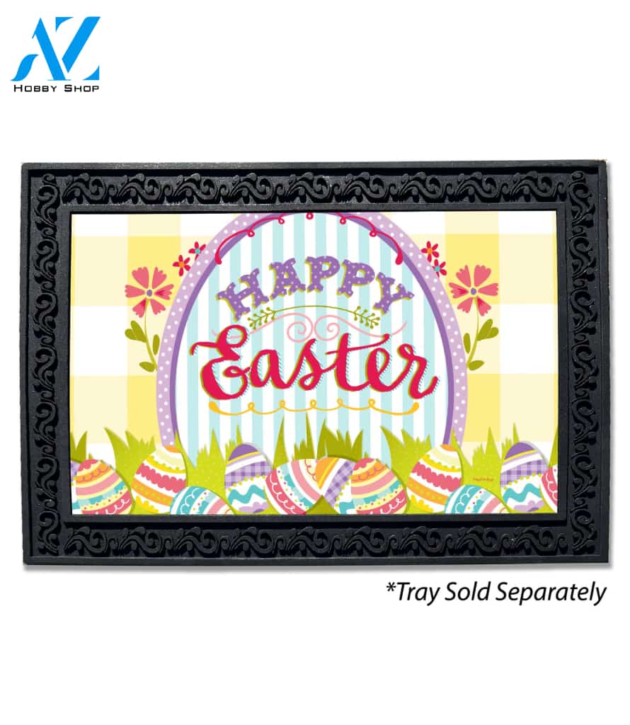 Happy Easter Eggs Doormat - 18" x 30"