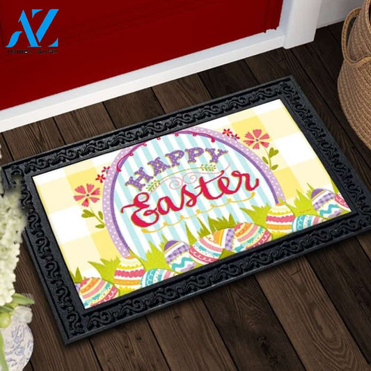 Happy Easter Eggs Doormat - 18" x 30"