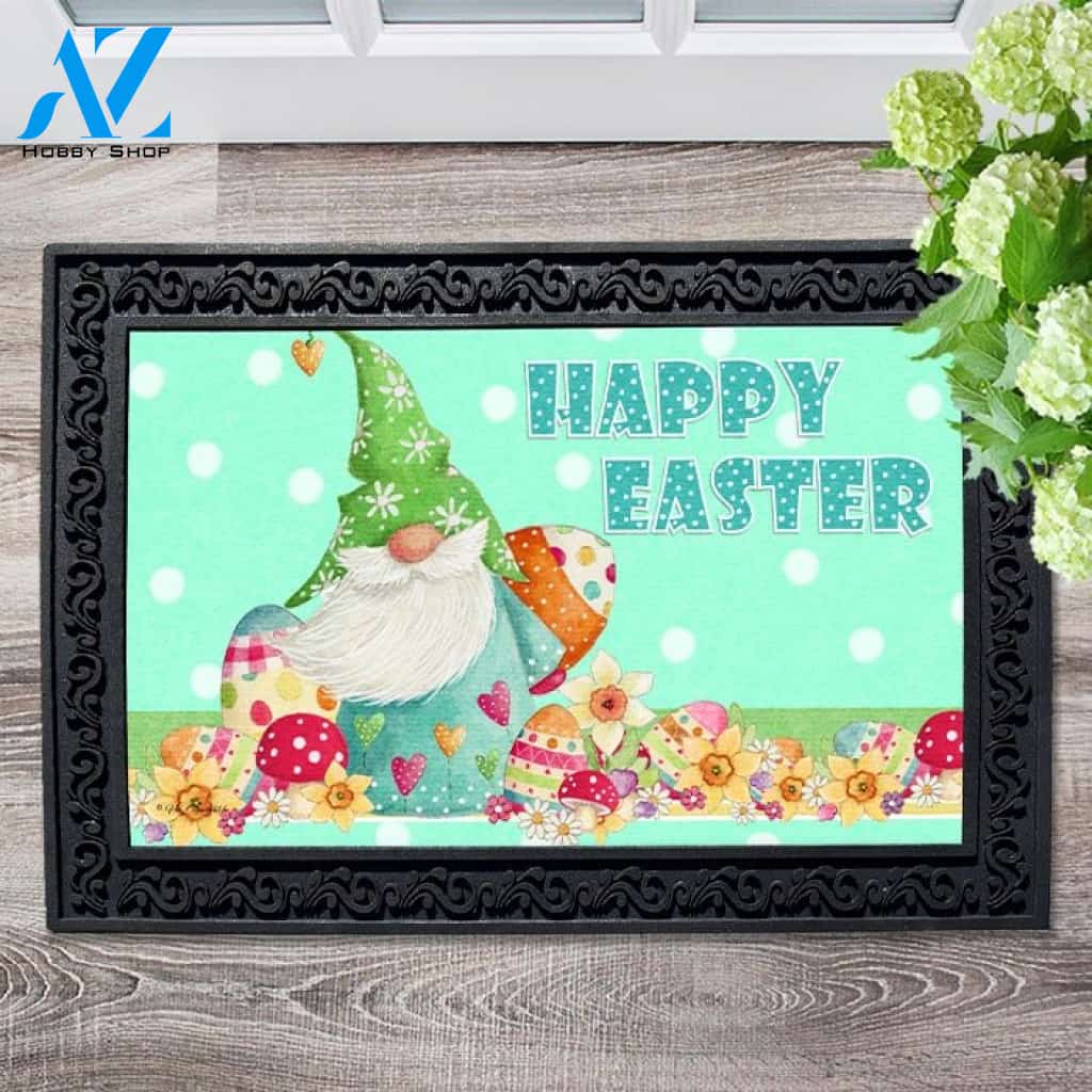 Happy Easter Gnome Doormat - 18" x 30"