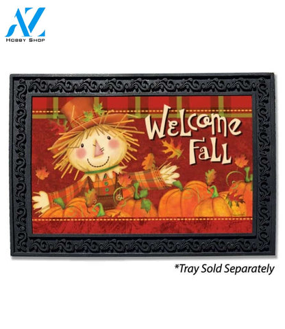 Happy Fall Scarecrow Doormat - 18" x 30"