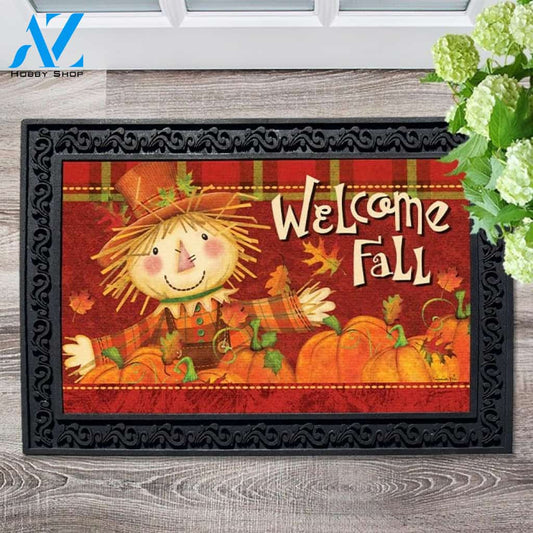 Happy Fall Scarecrow Doormat - 18" x 30"