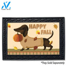 Happy Fall Sweater Dachshund Doormat - 18" x 30"