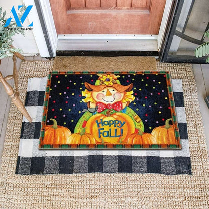 Happy Fall Thanksgiving Doormat Welcome Mat Housewarming Gift Home Decor Funny Doormat Thanksgiving Decor Halloween Christmas Thanksgiving Holiday Gift
