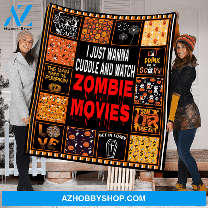 Happy Halloween Blanket, Fleece Blanket, Eat Drink And Be Scary,Gift Home Decor Bedding Couch Sofa Soft And Comfy Cozy