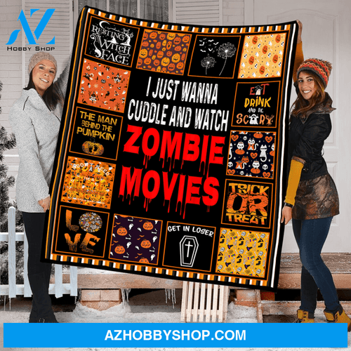 Happy Halloween Blanket, Fleece Blanket, Eat Drink And Be Scary,Gift Home Decor Bedding Couch Sofa Soft And Comfy Cozy