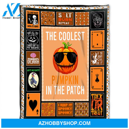 Happy Halloween Blanket, Pumpkin In The Patch,Gift Home Decor Bedding Couch Sofa Soft and Comfy Cozy