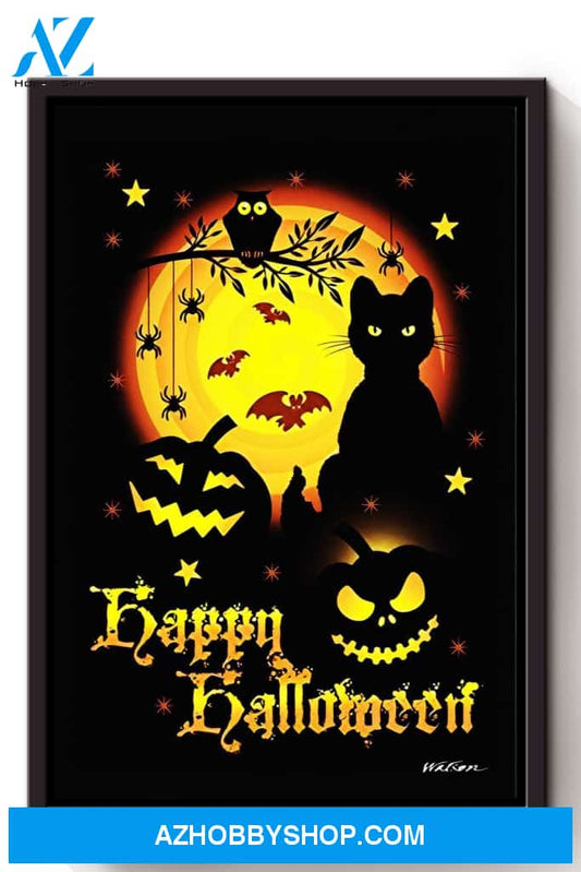 Happy Halloween Canvas And Poster, Wall Decor Visual Art 1