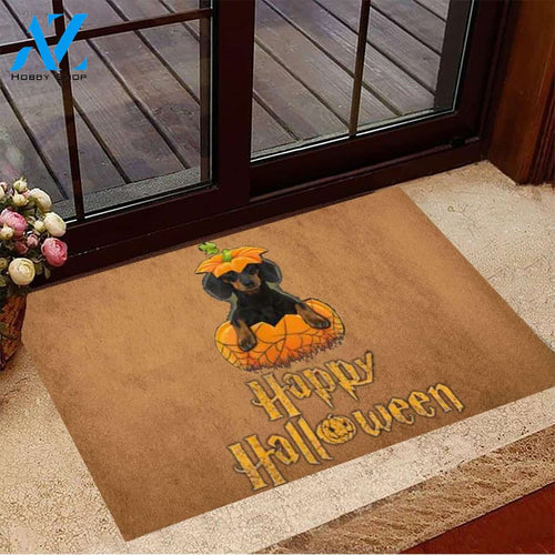 Happy Halloween Dachshund Dog Doormat Welcome Mat Housewarming Gift Home Decor Funny Doormat Gift For Dog Lovers Gift For Friend Gift For Halloween