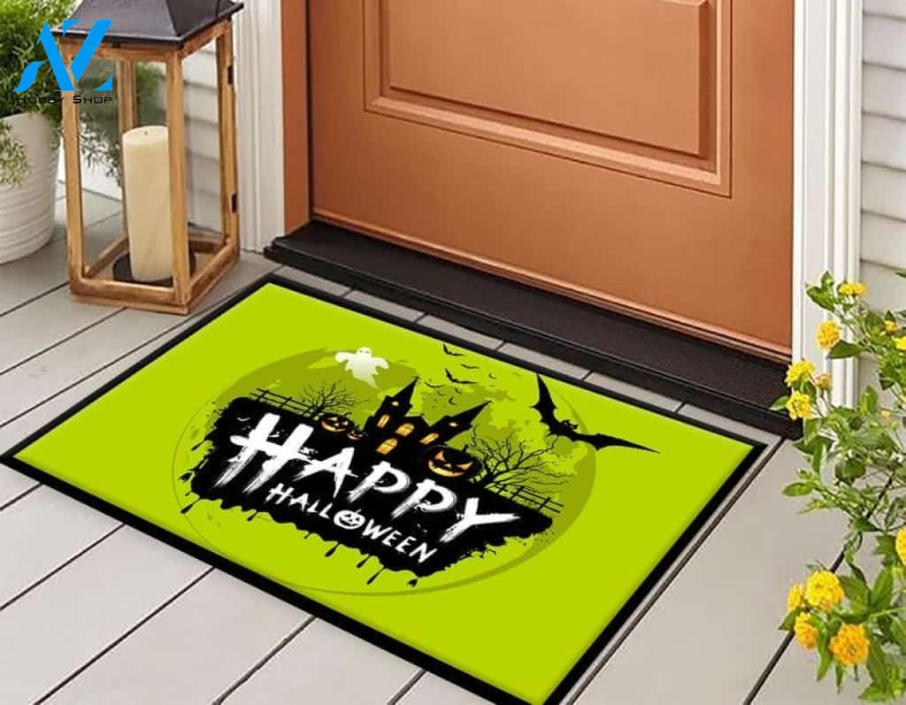 Happy Halloween Doormat Welcome Mat Housewarming Gift Home Decor Funny Doormat Gift For Friend Gift For Family Halloween Day Gift Ideas